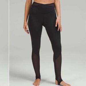 Lululemon Nulu and Crisscross Mesh Stirrup Tight